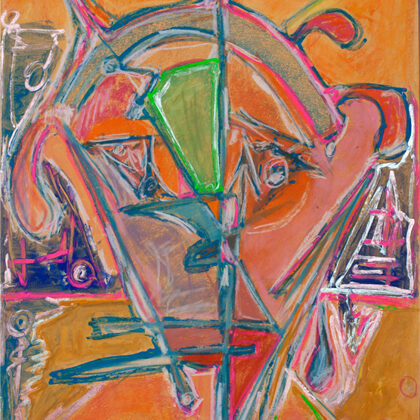 Autoportret kosmiczny pastel