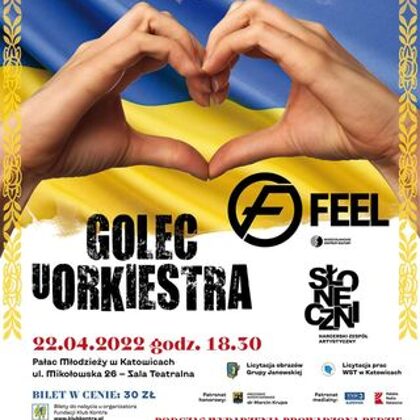 Pałac Młodzieży w Katowicach Koncert i wystawa z licytacją obrazów na rzecz walczącej Ukra