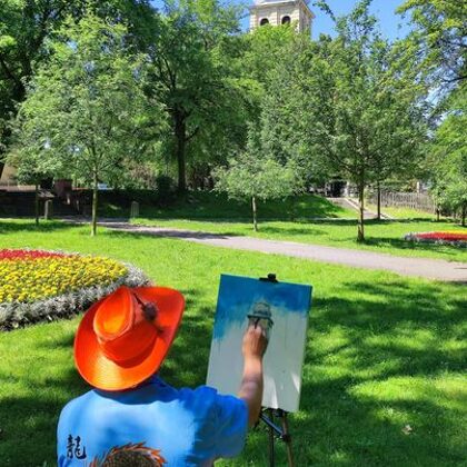 Plener w Dąbrówce Małej